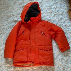 Gap medium 8/9 orange winter parka coat